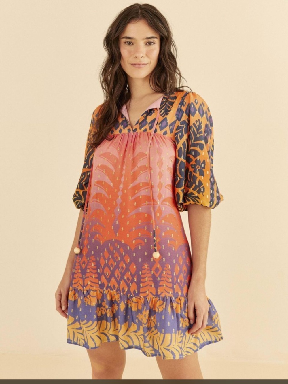 FARM Rio Multicolor Bohemian Dress